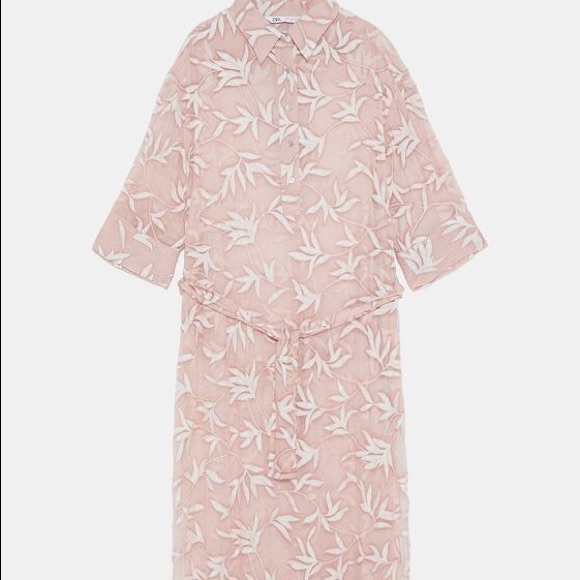 ❤️❤️ZARA BELTED EMBROIDERED TUNIC DRESS - Picture 7 of 7